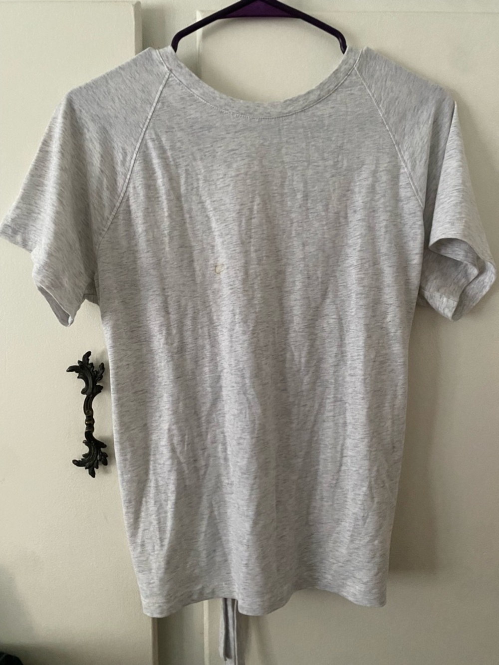 Zella Light Heather Gray Short Sleeve Crew Tee